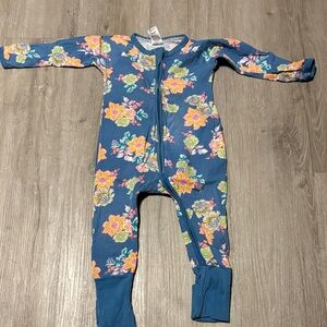 Bonds Floral Kids One Piece in Blue and Yellow